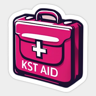 Vibrant First Aid Kit Illustration No. 797 Sticker